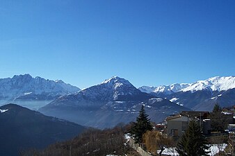 Monte Elto seen from Cevo (winter)