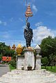 阿瑜陀耶王国开国者乌通的雕像。位于素攀武里府乌通县。