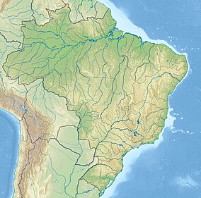 Map showing the location of Serra do Itajaí Nacional Park
