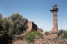 Remains of east facade of the Roman Temple, Slaim, Syria