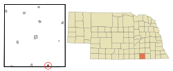 Location of Hubbell, Nebraska