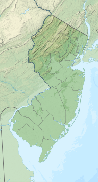 Location of Lake Neepaulin in New Jersey, USA.