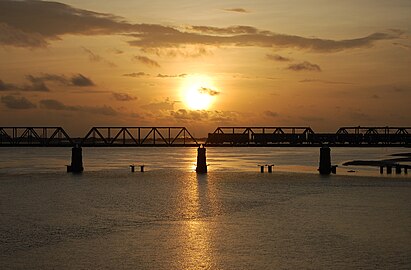 Ullal Bridge on Nethravathi River Mangalore
