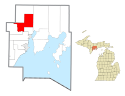 Location within Delta County