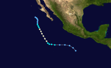 Track of Hurricane Boris