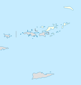 阿内加达岛在British Virgin Islands的位置