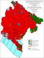 Ethnic structure of Montenegro by settlements 1971