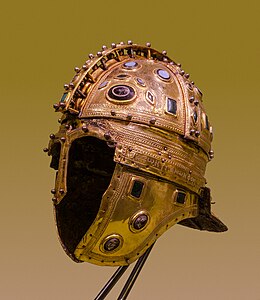 Colour photograph of the Berkasovo 1 helmet