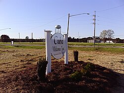 Welcome sign to Cuba