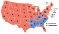 Map of the 1952 electoral college