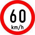 RUS 042 Speed Limit (60 km/h)