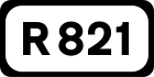 R821 road shield}}