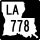 Louisiana Highway 778 marker