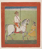 Jhujhar Singh on Horseback. Jodhpur, c. 1720–30 (attribution). Metropolitan Museum of Art