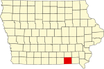 State map highlighting Davis County