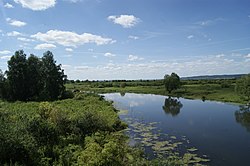 Natural landscape of the commune