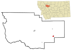 Location of Power, Montana