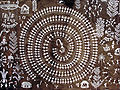 A Warli tribal painting by Jivya Soma Mashe from Thane, Maharashtra