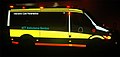 Intensive Care ambulance with reflective markings