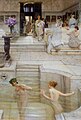 劳伦斯·阿尔玛-塔德玛《洗浴风俗》，1909年，现藏于泰特不列颠
