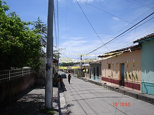 Raimundo Lazo Street on Corpus Christi day