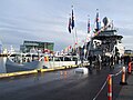 Ship arriving in Reykjavík