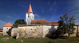 Fortified church in Bruiu