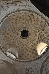 Interior of cupola of the Saint-Sacrament Chapel