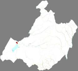 Location of Jalainur District within Hulunbuir