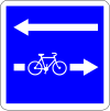 Contra-flow cycle lane