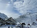 Hoodoo Ski Area's 60,000 square foot lodge includes a restaurant, full bar, powder shop, rental area, meeting rooms, arcade, daycare and locker rooms.