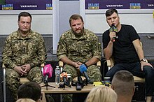 Kuzminov and Ukrainian military intelligence officers