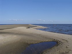 Lago Merín's beach on the shore of Lagoon Merín in 2012