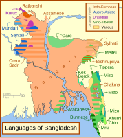 Complex language map.