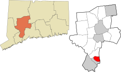 Ansonia's location within the Naugatuck Valley Planning Region and the state of Connecticut