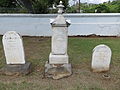 Three tombstones in the Beckley plot in Oahu Cemetery, Honolulu
