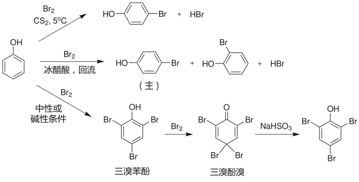 苯酚的溴化反應