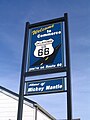 Route 66 sign in Commerce Oklahoma