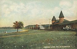 Sebago Lake Depot in 1907