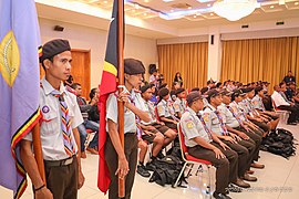 União Nacional dos Escuteiros de Timor-Leste Flag