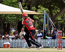 Molineux batting for Melbourne Renegades during WBBL