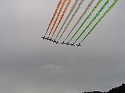 Italy Frecce Tricolori fly over Rome during Festa della Repubblica (2006)