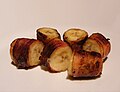 Bacon-wrapped banana