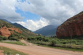 Near the end of Juuku Gorge