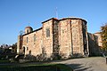 Colchester Castle, showing apse of chapel, the two upper floors were demolished in the 18th century