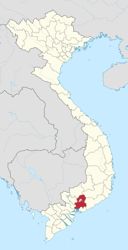 同奈省在越南的位置