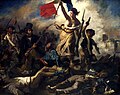 Image 19Eugène Delacroix's Liberty Leading the People (1830, Louvre), a painting created at a time where old and modern political philosophies came into violent conflict. (from History of political thought)