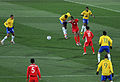 2010年世界杯足球赛，朝鲜的首个对手为巴西