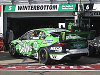 The Ford Falcon FG X of Mark Winterbottom at the 2017 Clipsal 500 Adelaide