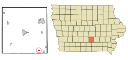 Location of Marysville, Iowa